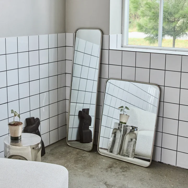 House Doctor - Mirror Wandspiegel, silber gebürstet