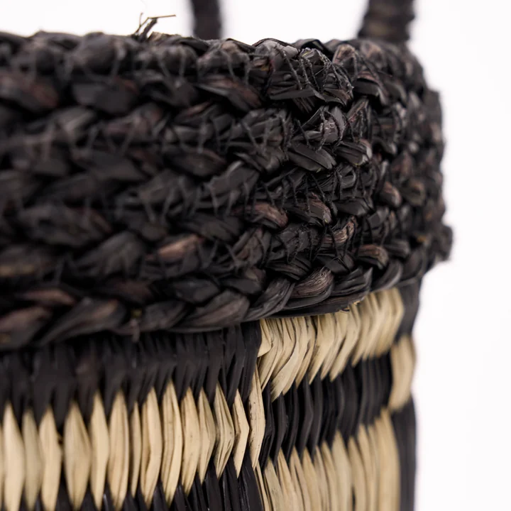 House Doctor - Opti Aufbewahrungskorb, schwarz / natur