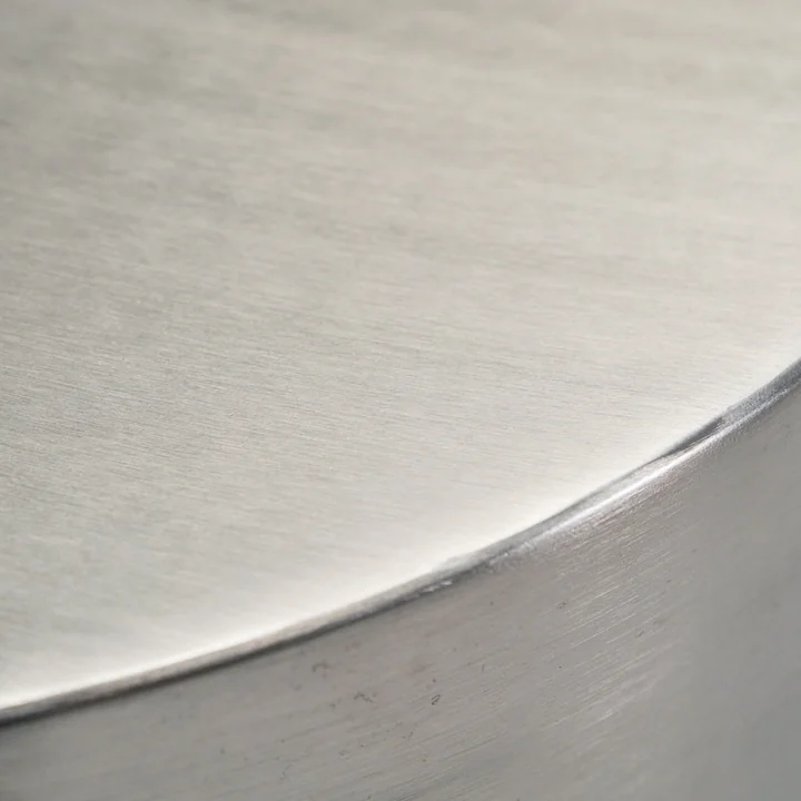 House Doctor - Step Beistelltisch, Ø 50 x H 45,7 cm, silber gebürstet