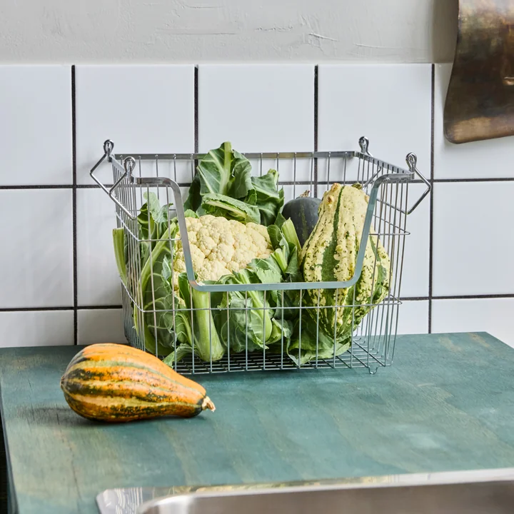 House Doctor - Taw Aufbewahrungskorb, medium, chrome