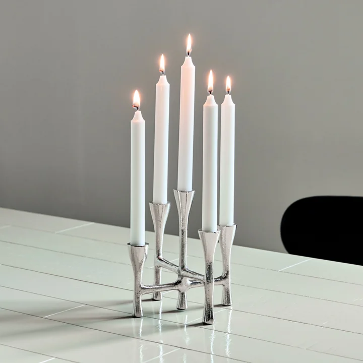 House Doctor - Tristy Kerzenständer, silber