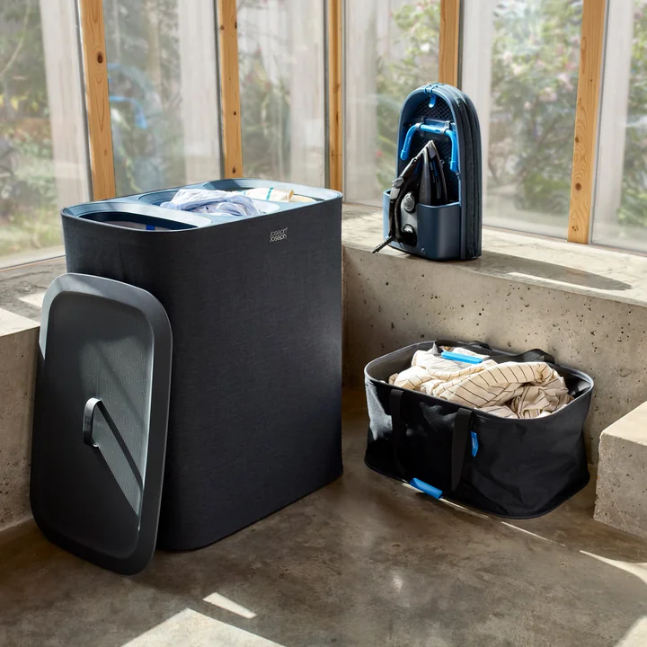 Joseph Joseph - Hold-All faltbarer Wäschekorb, schwarz