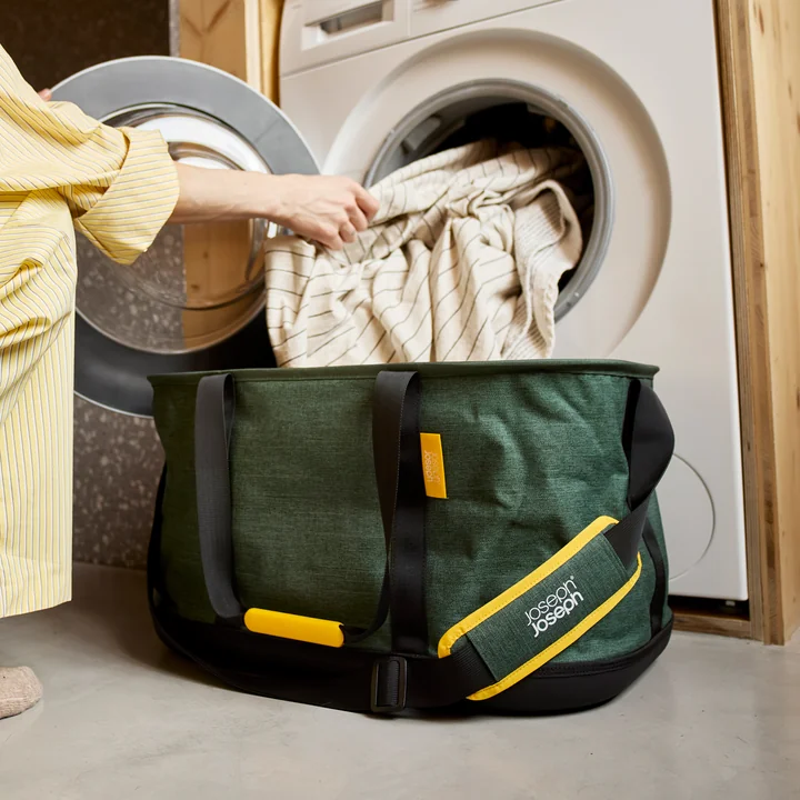 Joseph Joseph - Hold-All faltbarer Wäschekorb, Outdoor, dunkelgrün