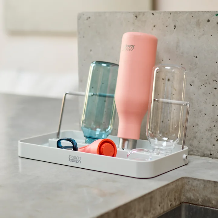 Joseph Joseph - DrySmart Abtropfgestell für Flaschen, light stone