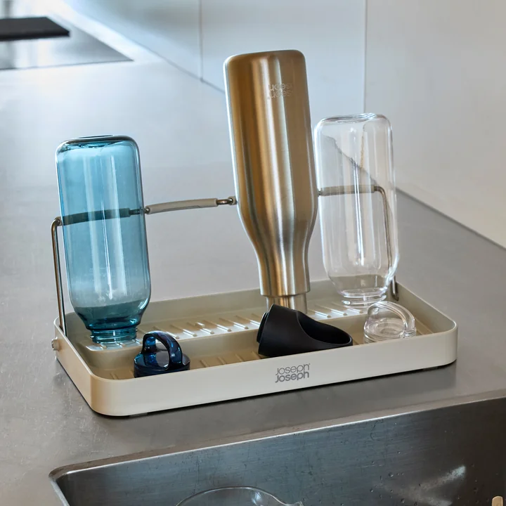 Joseph Joseph - DrySmart Abtropfgestell für Flaschen, light stone