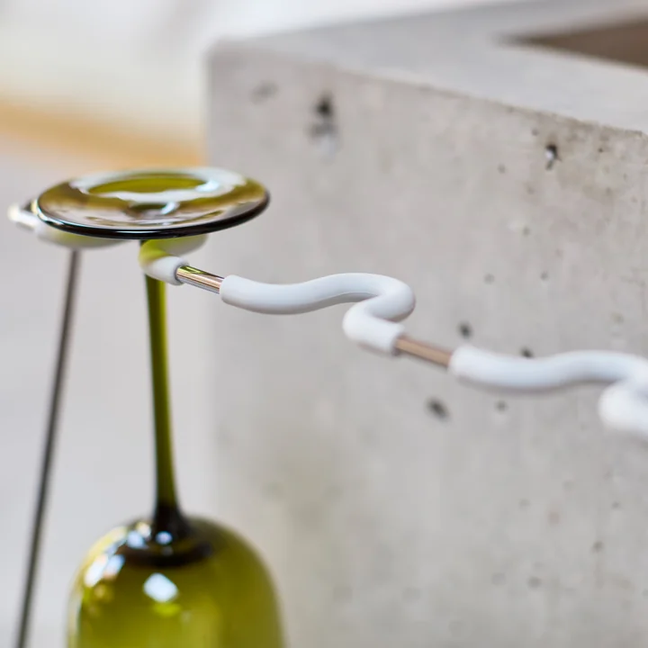 Joseph Joseph - DrySmart Abtropfgestell für Weingläser, light stone