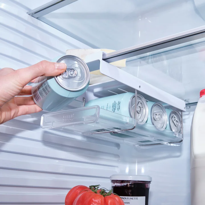 Joseph Joseph - FridgeStore Kühlschrank-Unterregalhalter für Dosen, weiß