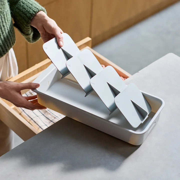 Joseph Joseph - DrawerStore Besteckkasten, groß, light stone