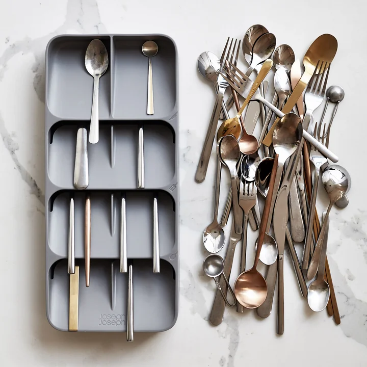 Joseph Joseph - DrawerStore Besteckkasten, kompakt, grau