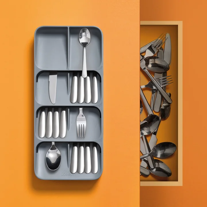 Joseph Joseph - DrawerStore Besteckkasten, kompakt, grau