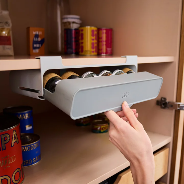 Joseph Joseph - CupboardStore ausziehbares Gewürzregal, light stone