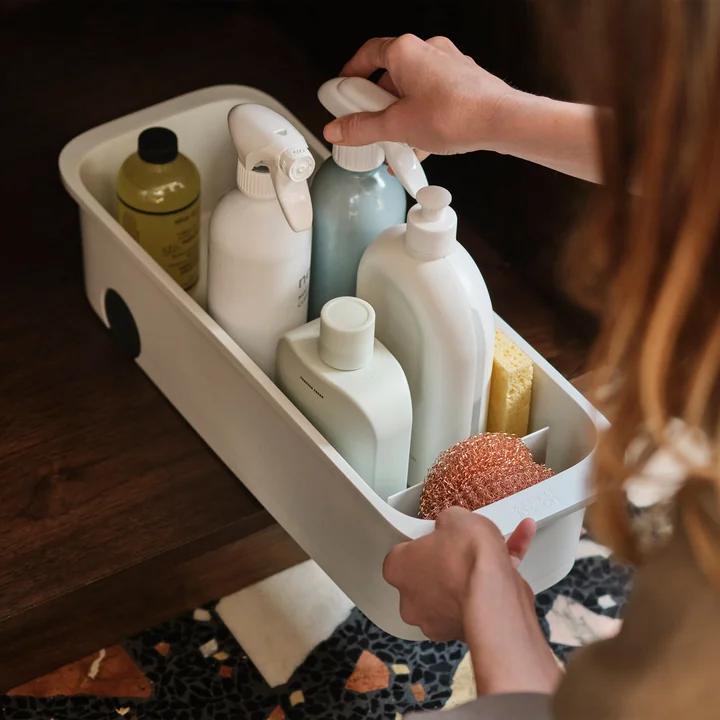 Joseph Joseph - CupboardStore Aufbewahrungsbehälter mit Rollen, light stone