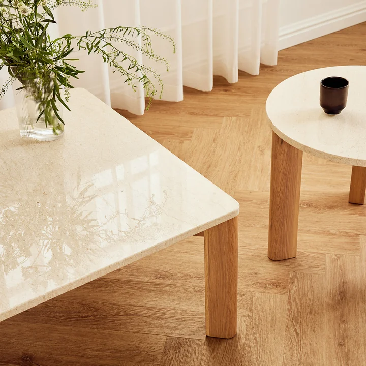 Andersen Furniture - Evoke Kaffeetische, Eiche / Marmor