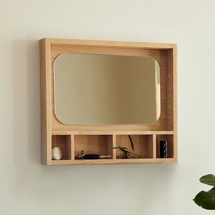 Andersen Furniture - Glance Spiegelregal, Eiche