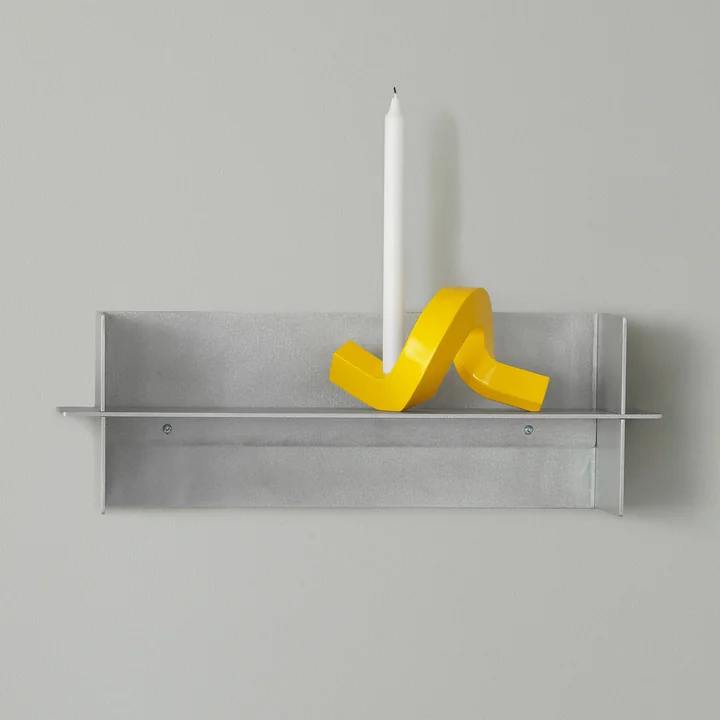 Normann Copenhagen - Alu Wandregal, 60 cm, Aluminium gebürstet