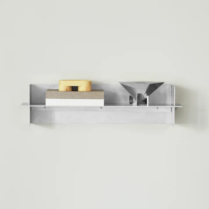 Normann Copenhagen - Alu Wandregal, 80 cm, Aluminium gebürstet