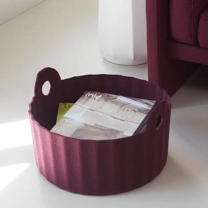 Normann Copenhagen - Colu Korb, burgundy