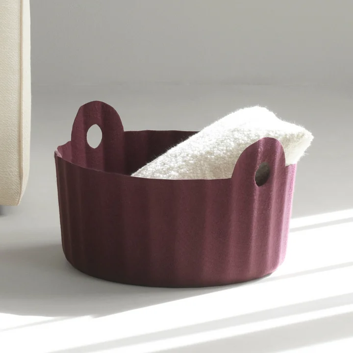 Normann Copenhagen - Colu Korb, burgundy