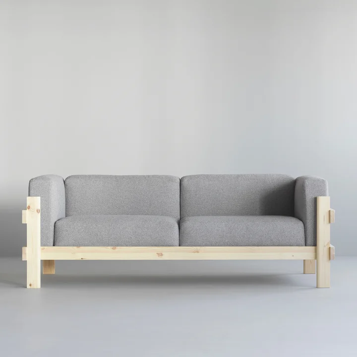 Normann Copenhagen - Kube 3-Sitzer Sofa, Kiefer / Remix 134