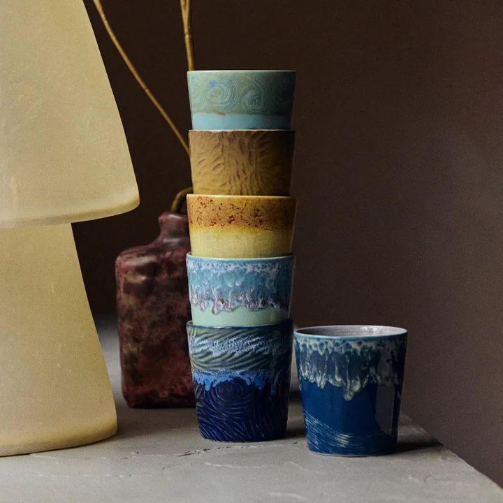 HKliving - 70's Van Gogh Kaffeebecher, 230 ml