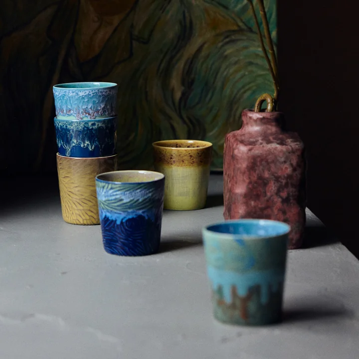 HKliving - 70's Van Gogh Kaffeebecher, 230 ml