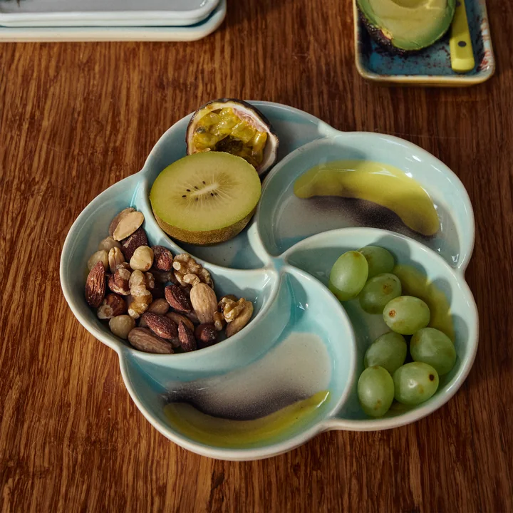 HKliving - 70's Snack-Tablett, Ø 20,3 cm, glint