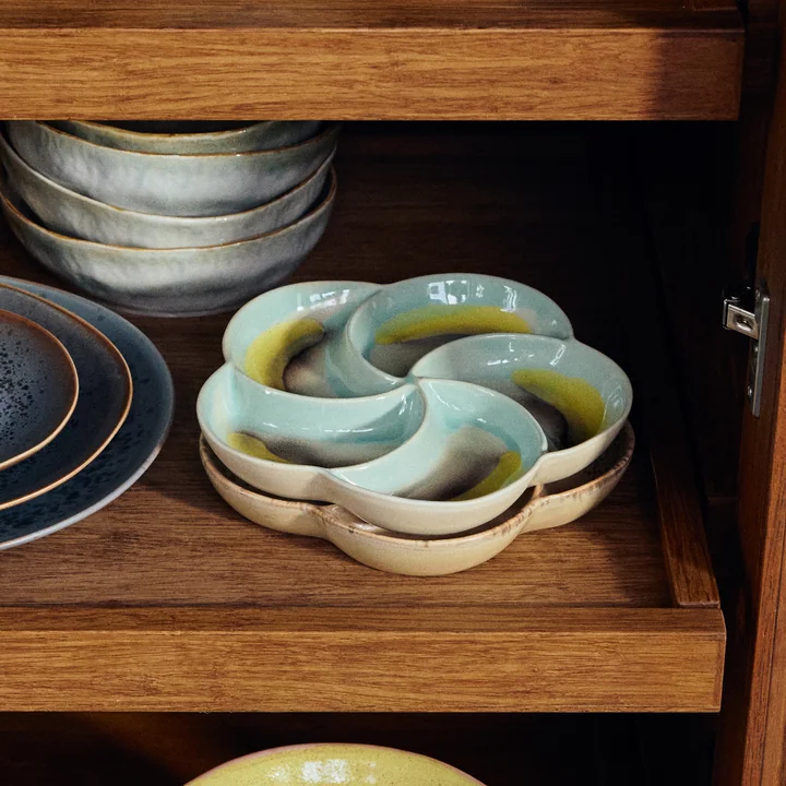 HKliving - 70's Snack-Tablett, Ø 20,3 cm, glint