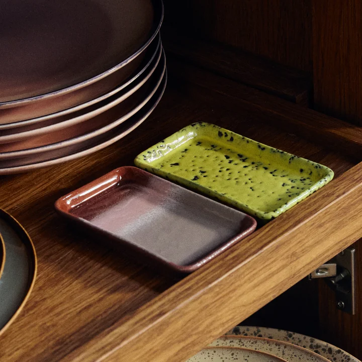 HKliving - 70's Tablett, 7,7 x 13,6 cm