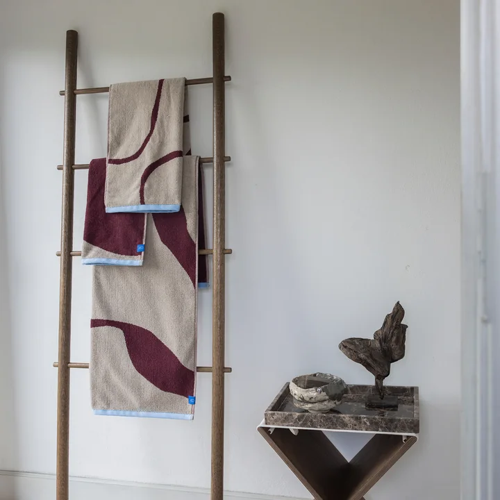 Mette Ditmer - Nova Arte Handtücher, wein / sand 