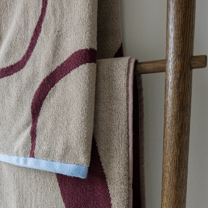 Mette Ditmer - Nova Arte Handtücher, wein / sand 