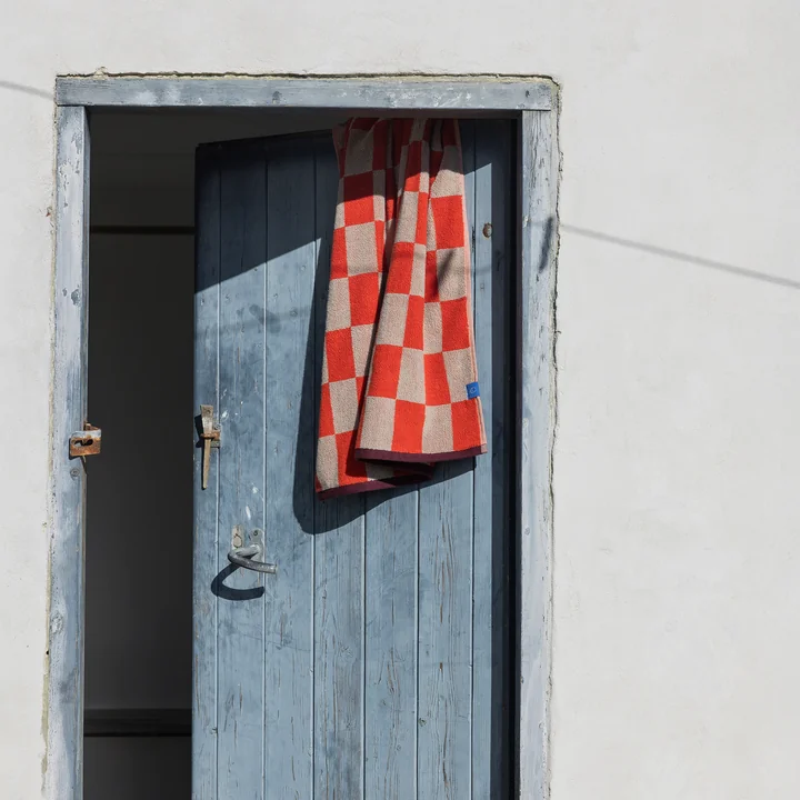 Mette Ditmer - Retro Handtuch, 50 x 90 cm, dunkelorange