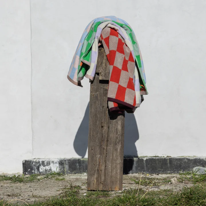 Mette Ditmer - Retro Handtuch, dunkelorange