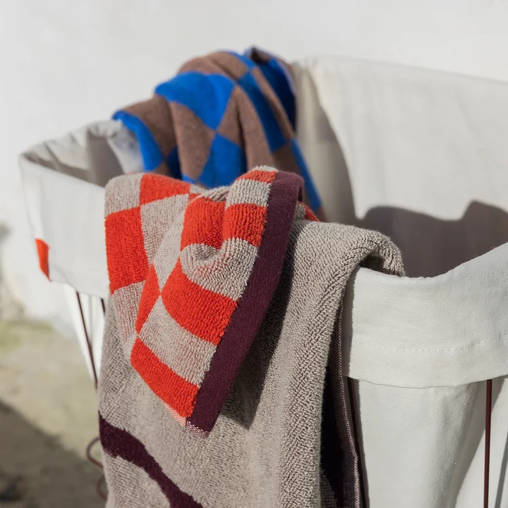 Mette Ditmer - Retro Handtuch, dunkelorange