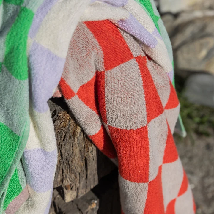 Mette Ditmer - Retro Handtuch, dunkelorange