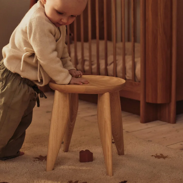 Ferm Living - Feve Kinderhocker, Esche natur
