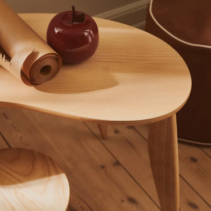 Ferm Living - Feve Kindertisch, 79 x 40,5 cm, Esche natur