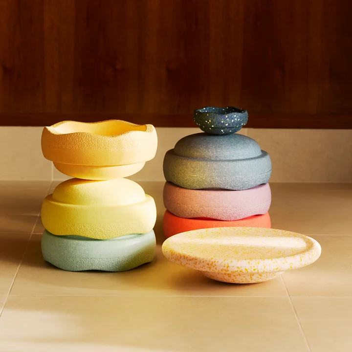 Stapelstein® - Spring Special Rainbow Set pastel, multicolor (8er-Set) (Bord + Mini Original)