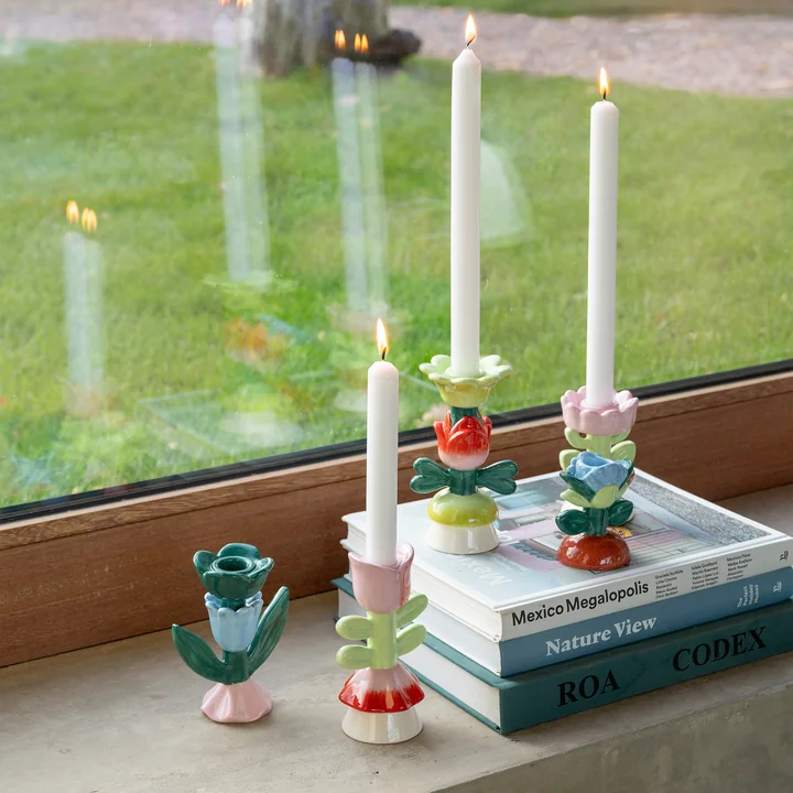 &klevering - Blume Kerzenhalter