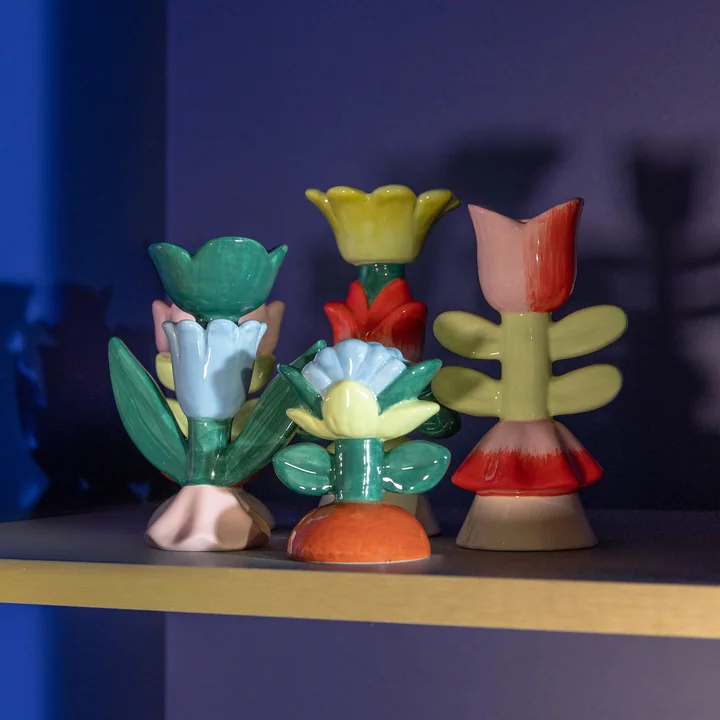 &klevering - Blume Kerzenhalter