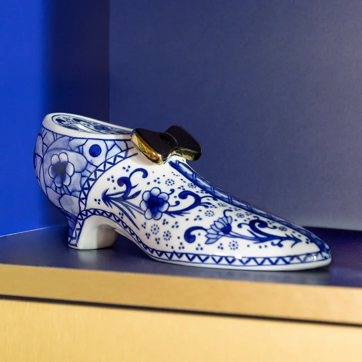 &klevering - Delftware Shoe Spardose