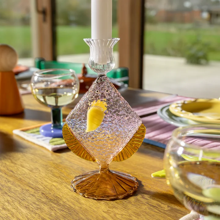 &klevering - Fish Kerzenhalter, pink