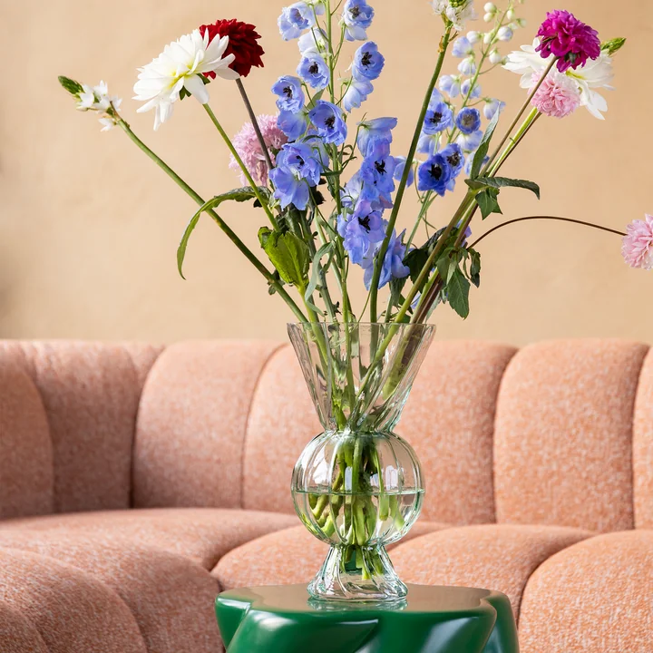 &klevering - Rhombic Glas-Vase, grün