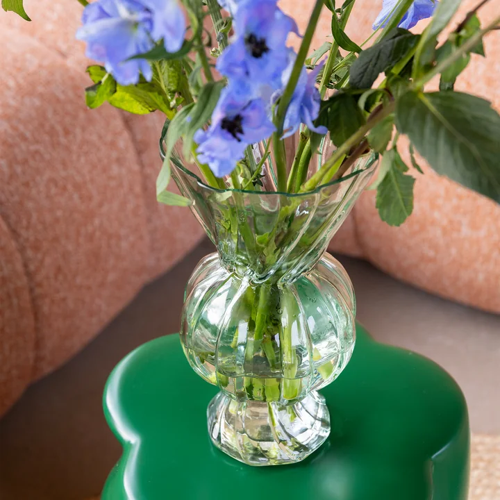 &klevering - Rhombic Glas-Vase, grün