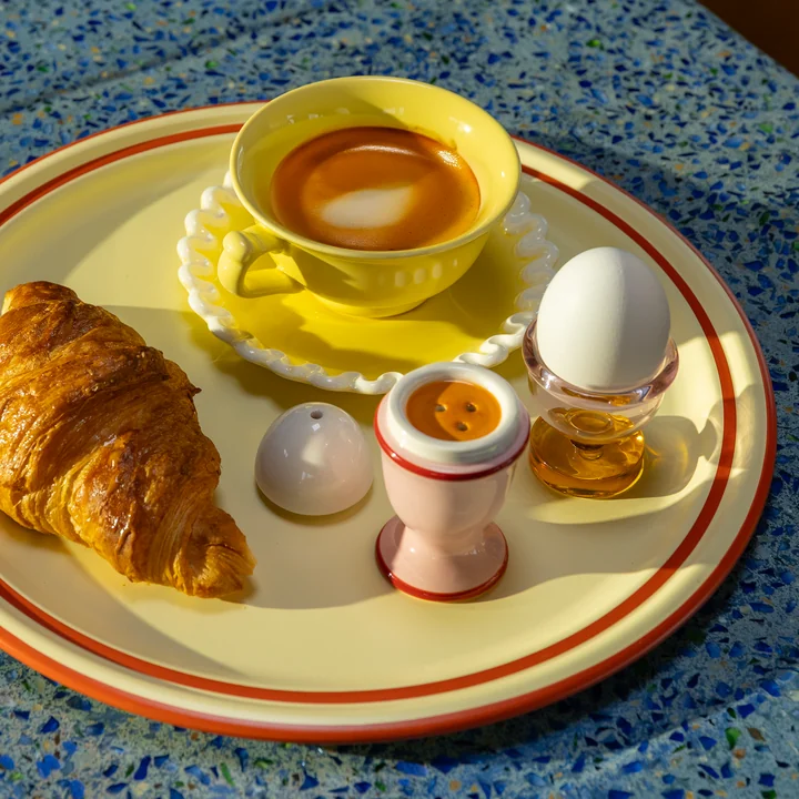 &klevering - Salz- und Pfefferstreuer, Ei / pink