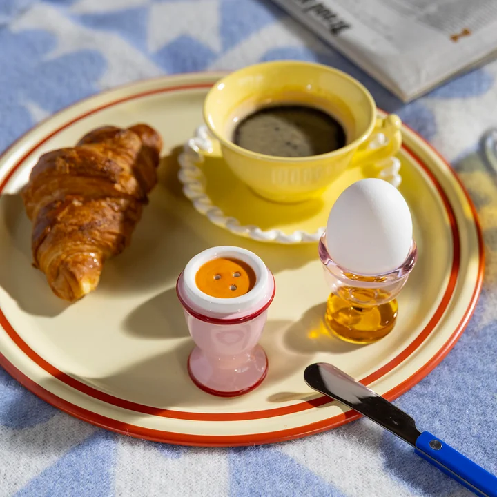 &klevering - Salz- und Pfefferstreuer, Ei / pink