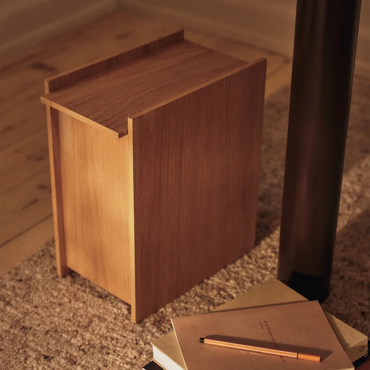 Ferm Living - Sama Abfalleimer, H35 cm, Eiche