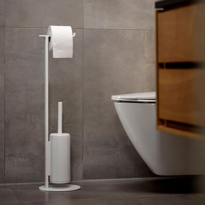 Zone Denmark - Toilettenbutler mit Bürste Rim, 74 cm, weiß