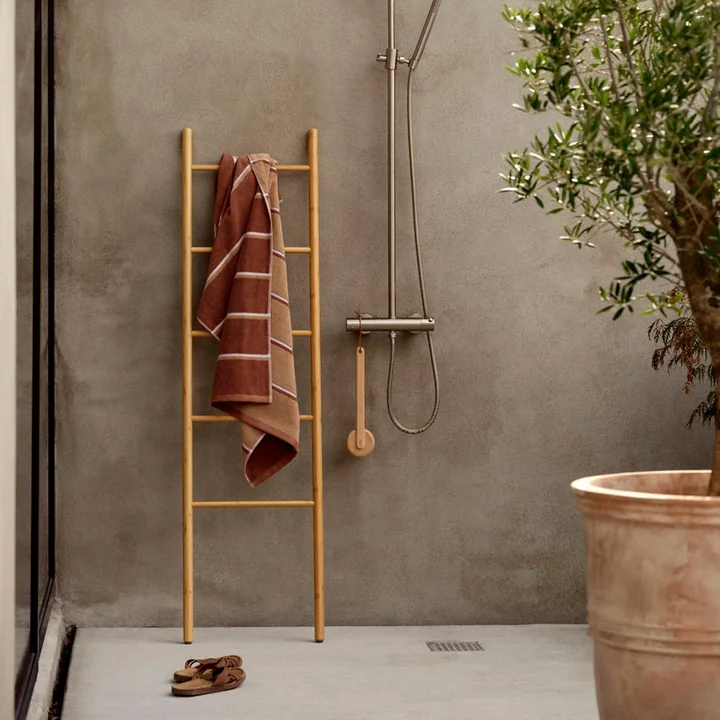 Zone Denmark - Badehandtuch Sauna, 70x140, Terracotta/Camel/Lupine