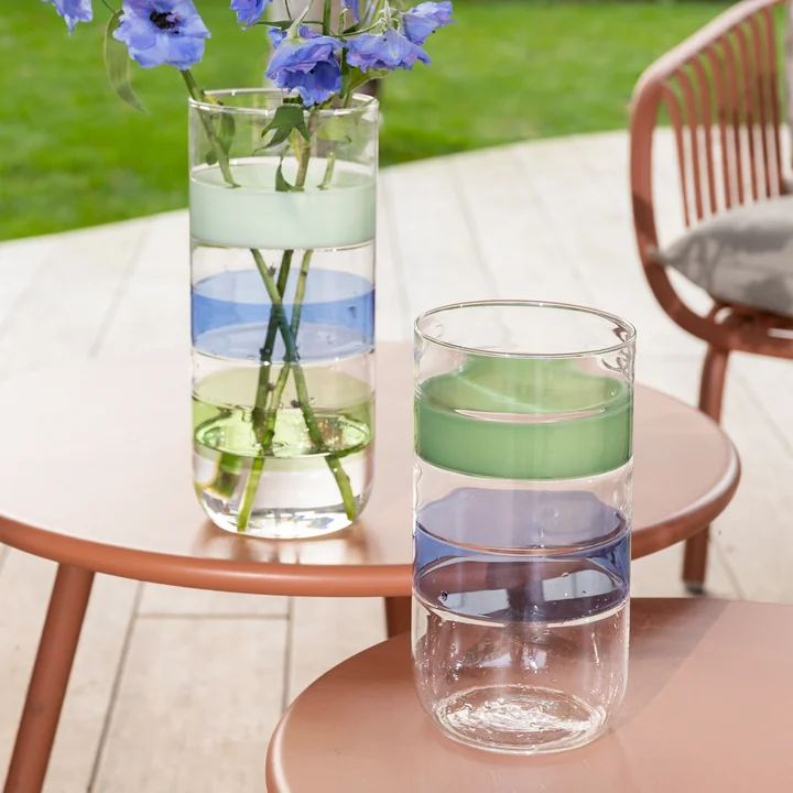 &klevering - Lumo Vase large und small, mehrfarbig