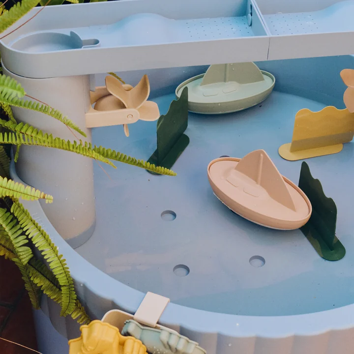 LIEWOOD - Sepp Spieltisch, 80 x 76 cm, Beach blue multi mix